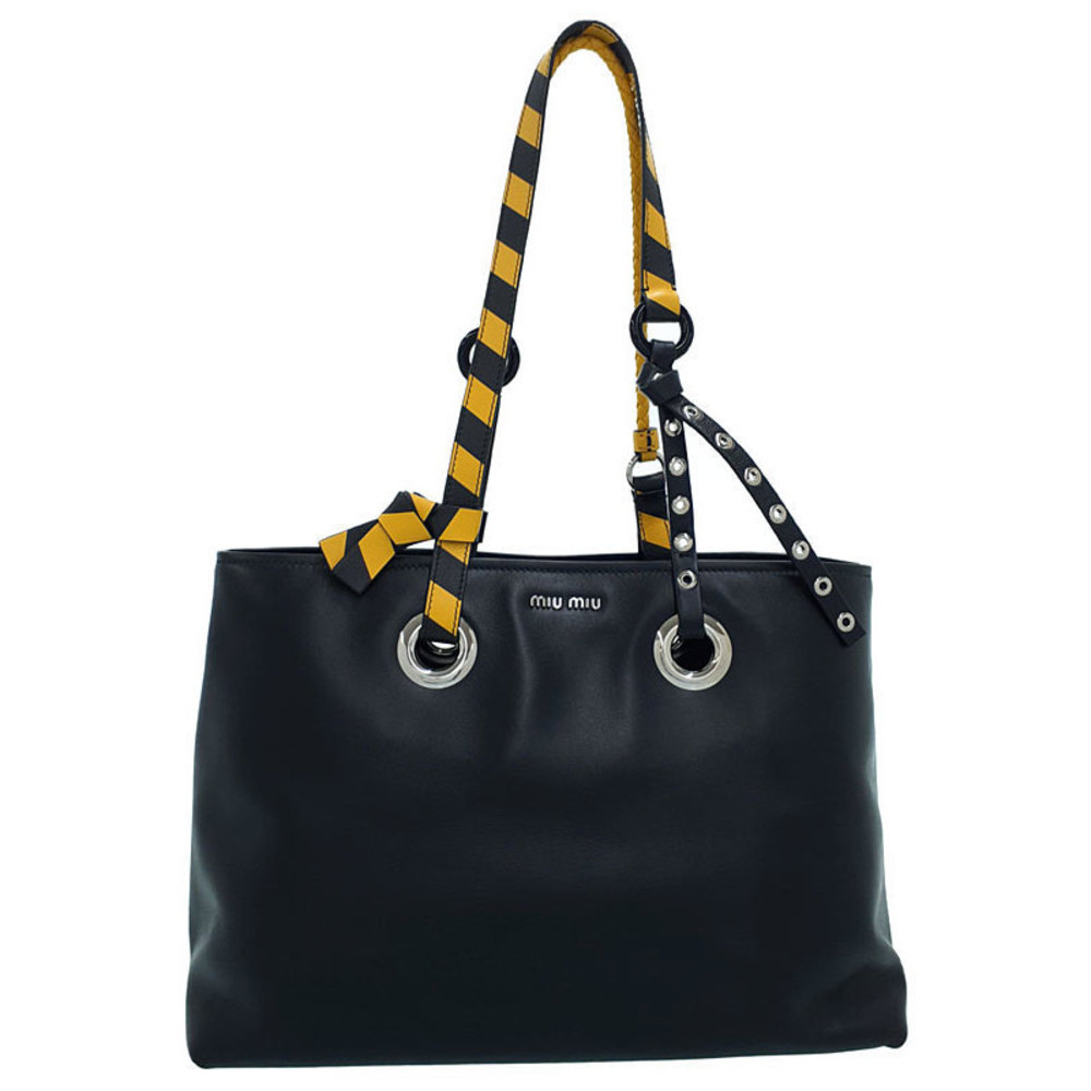 Miu Miu Tote Bag Black Yellow